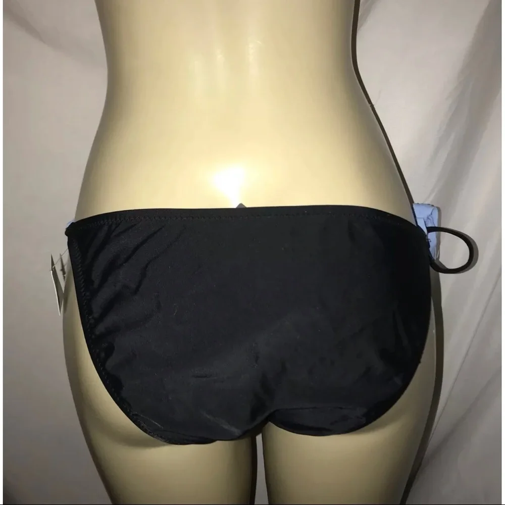 Mossimo Blue Ice With Tassels  Bikini Swim Bottom New w Tags